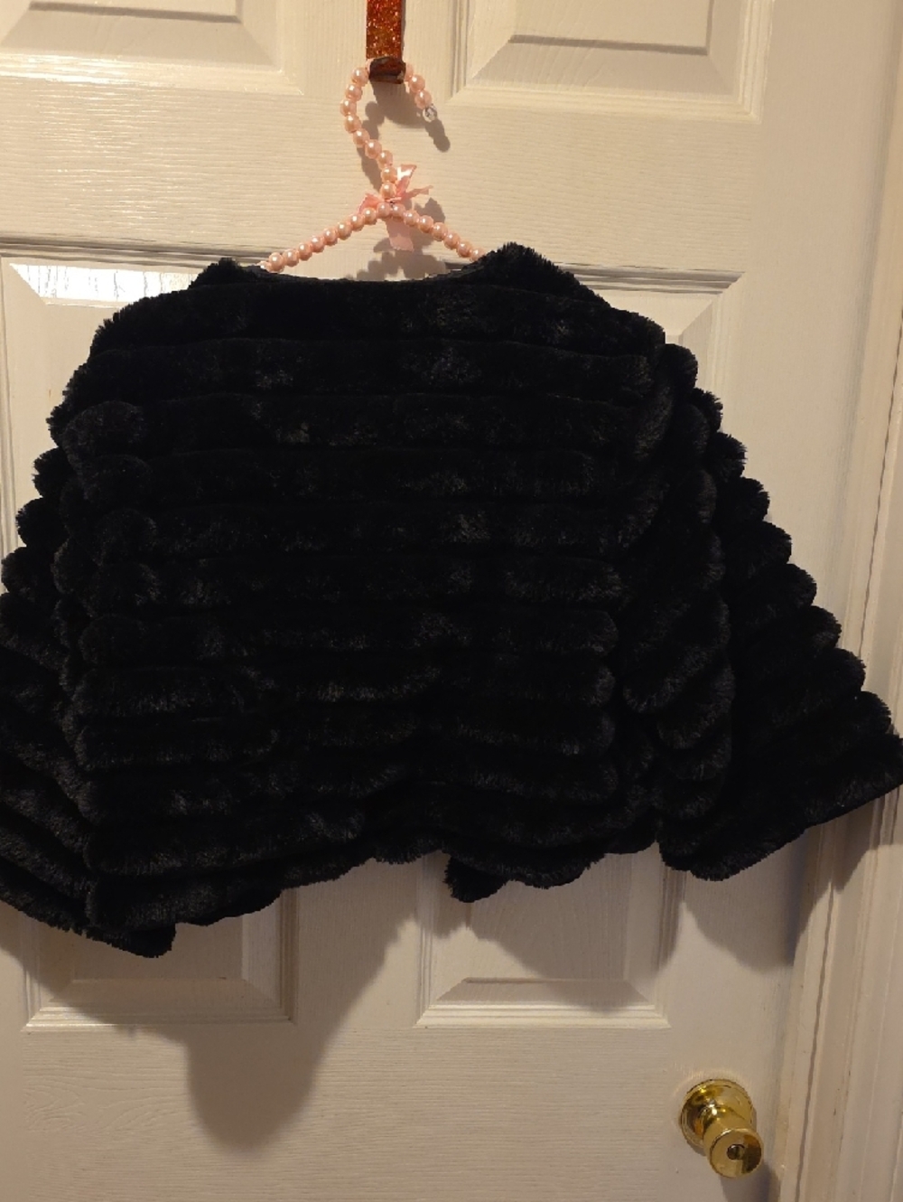 WD.NY Black Faux Fur Cropped Teddy Jacket - Picture 3 of 3
